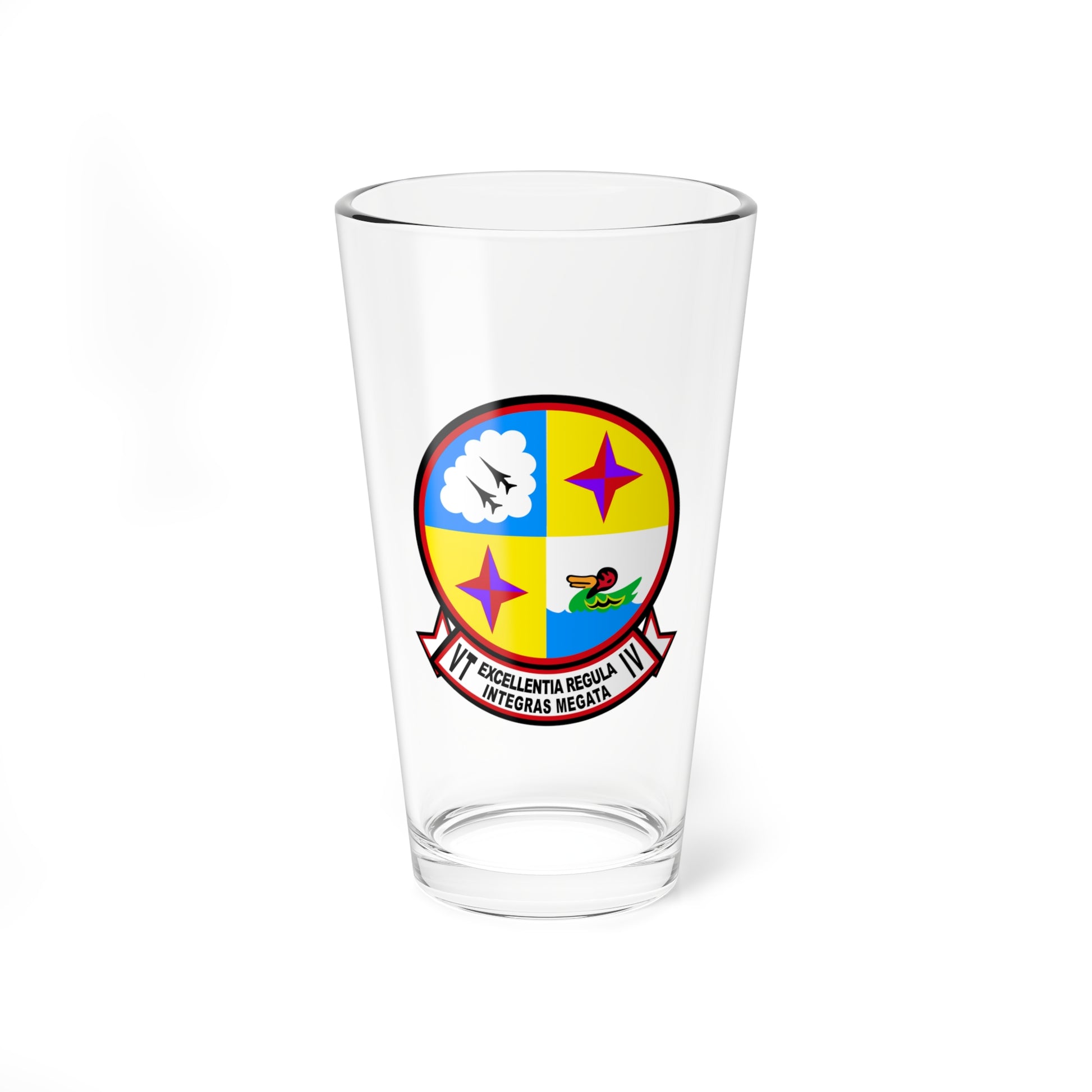 Hippy's Goodness Personalized VT-4 Bucks NFO Wings Pint Glass Mixing Glass 16oz