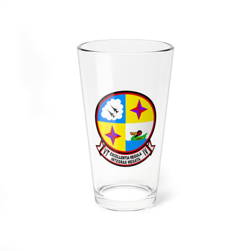 Hippy's Goodness Personalized VT-4 Bucks NFO Wings Pint Glass Mixing Glass 16oz
