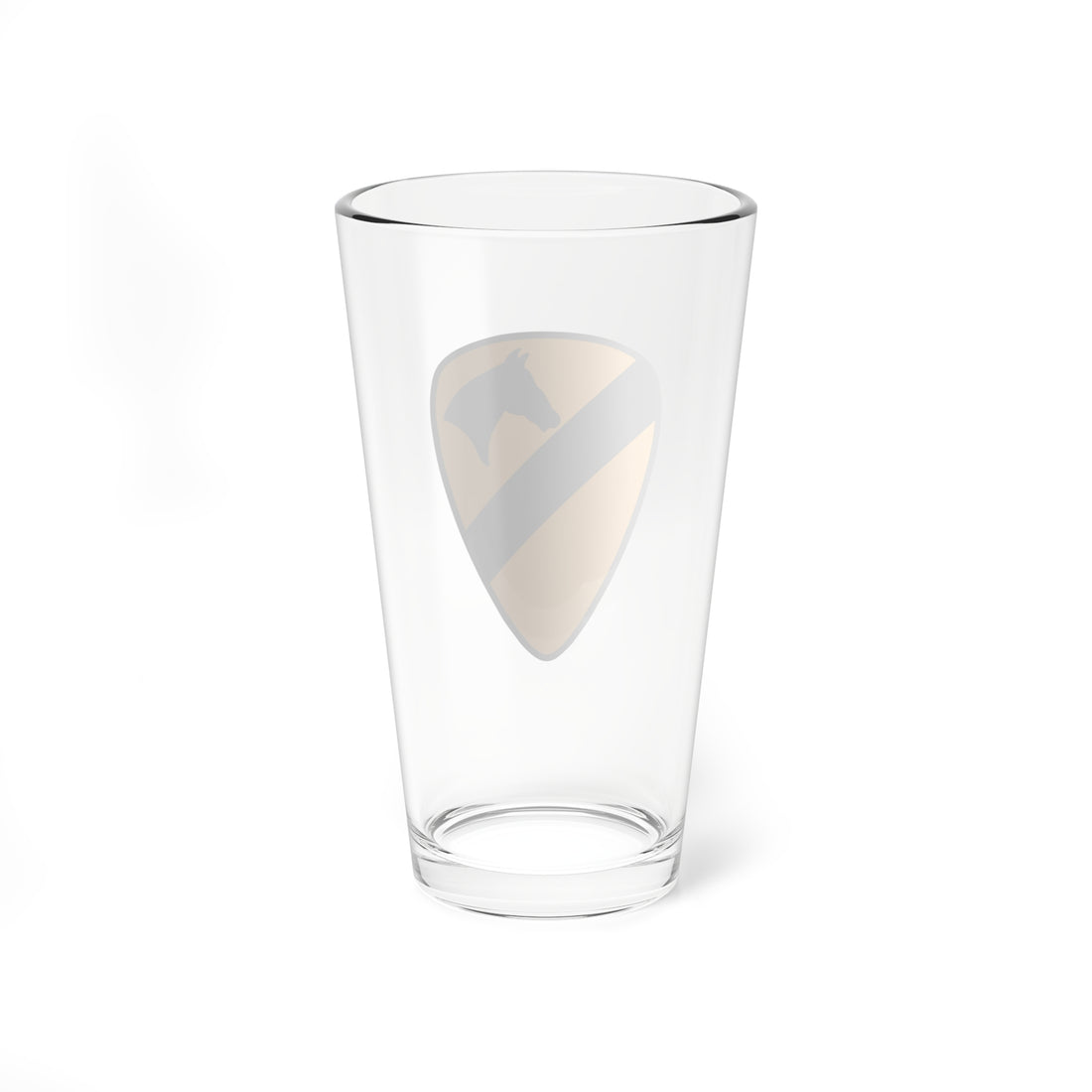 1st Cavalry Division "First Team"  Pint Glass, US Army Combined Arms Division - Shop Hippy's Goodness