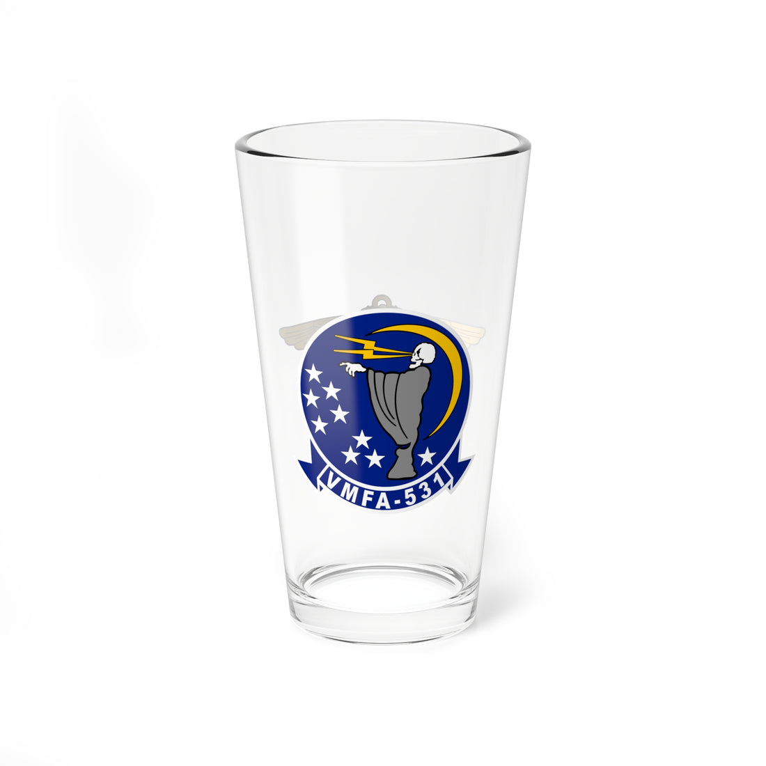 VMFA-531 Grey Ghosts Aviator Pint Glass 16oz