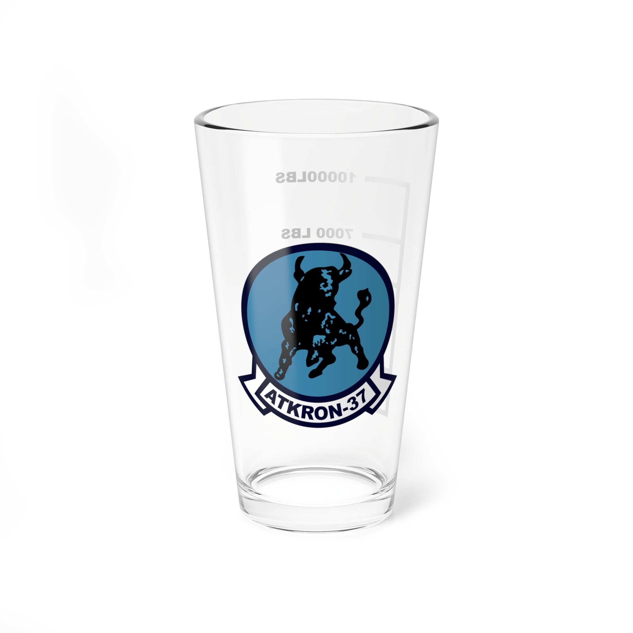 VA-37 "Ragin' Bulls" Fuel Low Pint Glass
