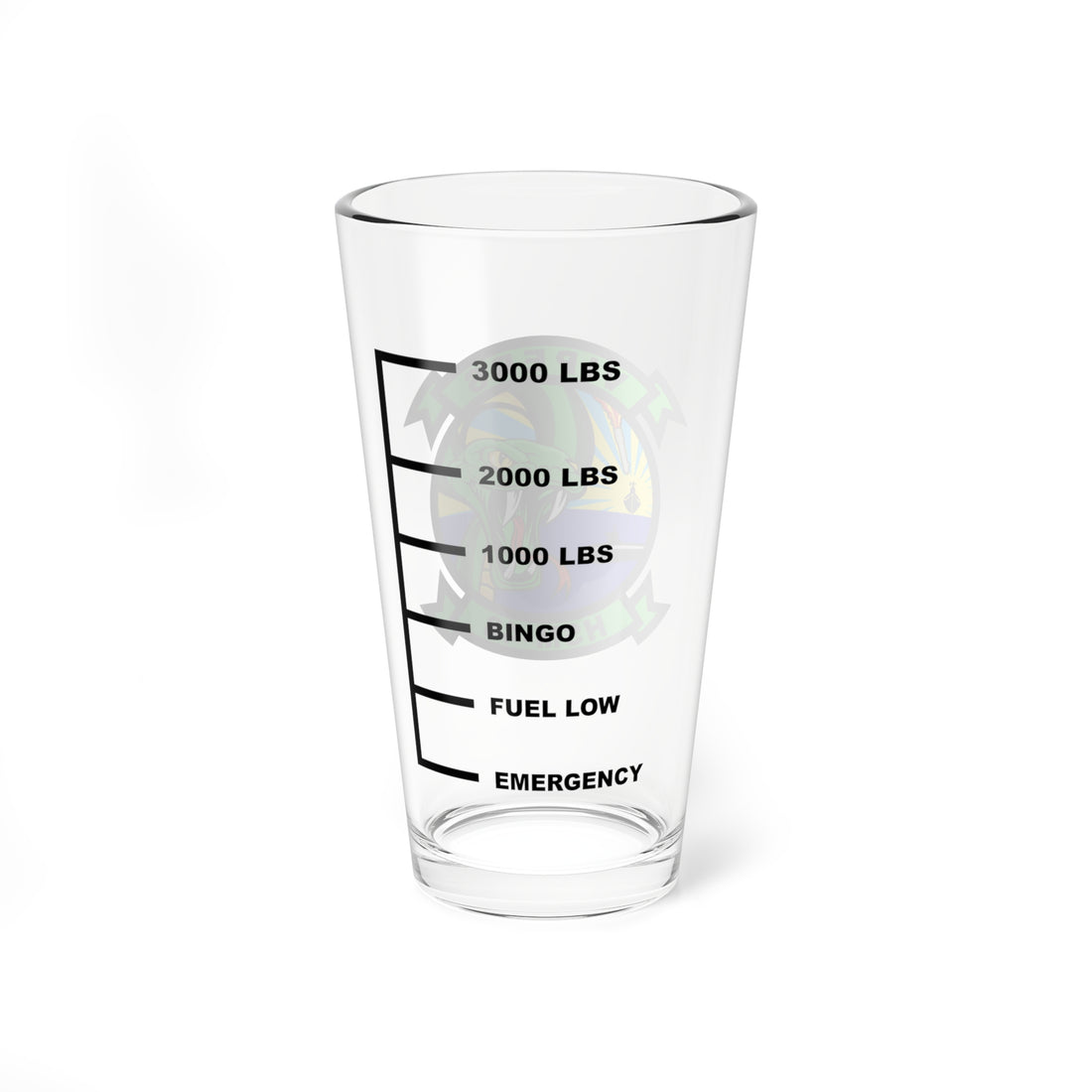 HSM-48 Vipers Fuel Low Pint Glass
