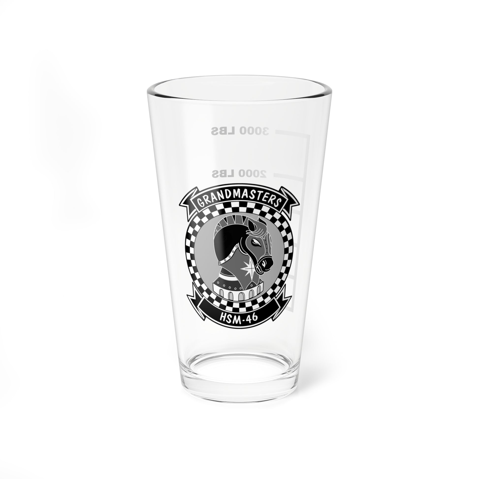 HSM-46 Grand Masters Fuel Low Pint Glass 16oz