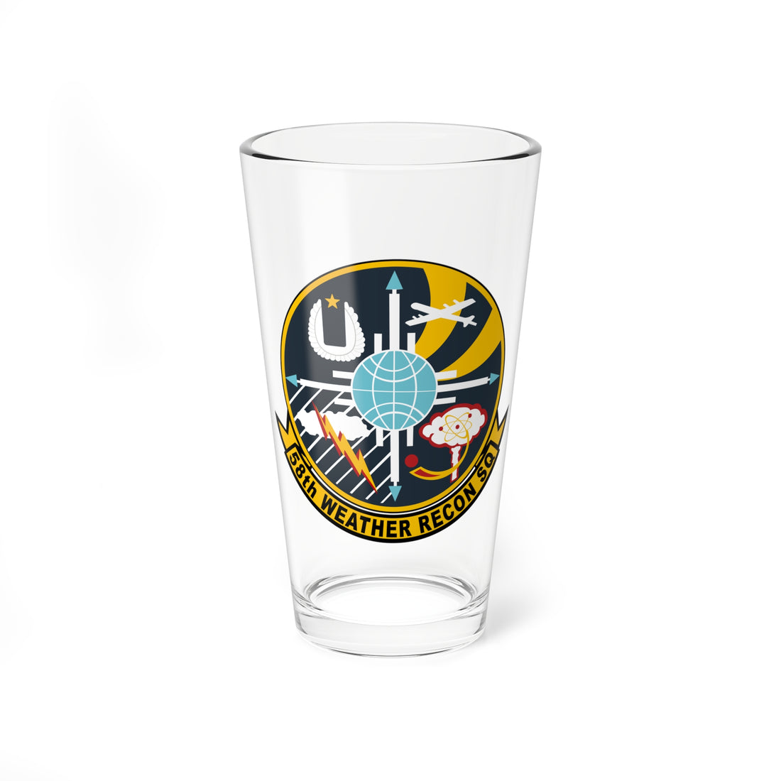 58th Weather Recon Squadron Pint Glass 16oz