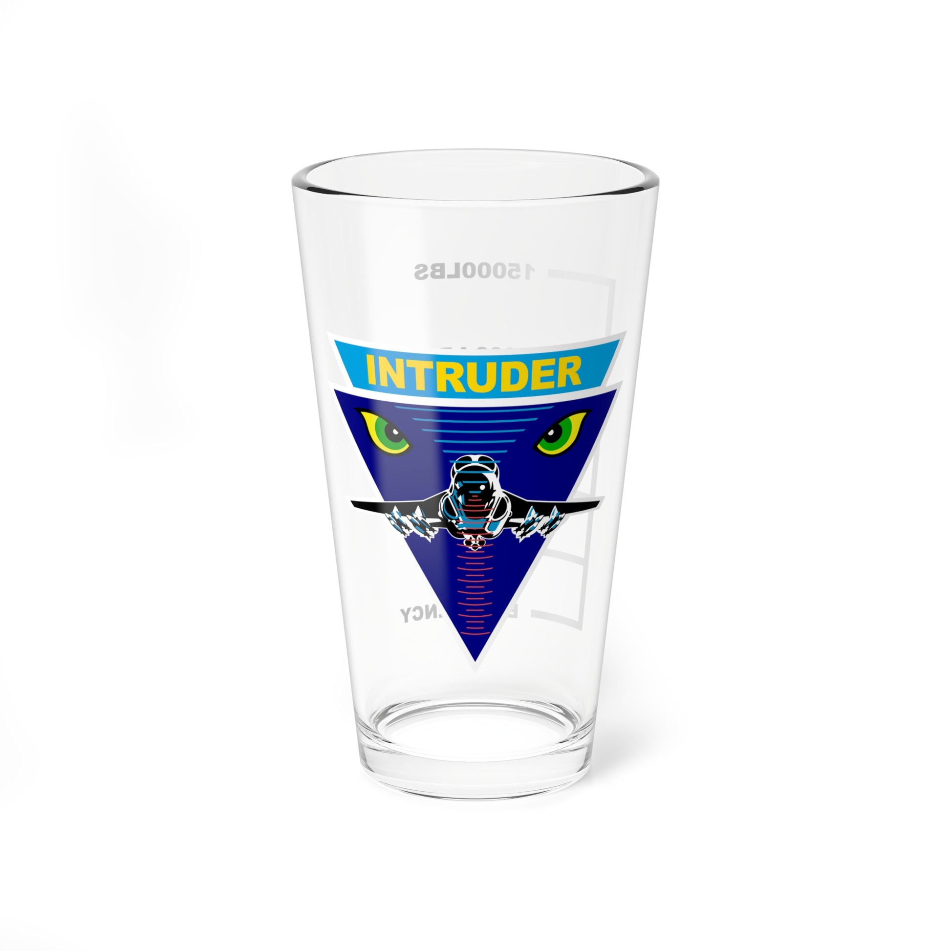 A-6 Intruder Fuel Low Pint Glass
