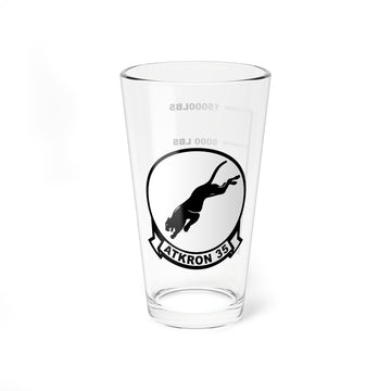Hippy's Goodness VA-35 Black Panthers Fuel Low Pint Glass