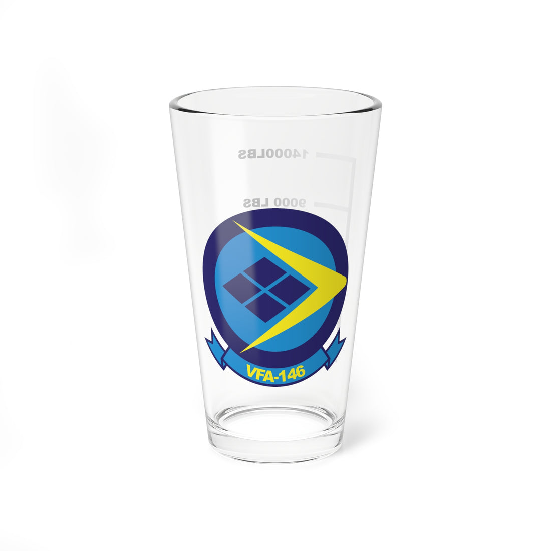 VFA-146 "Blue Diamonds" Fuel Low Pint Glass