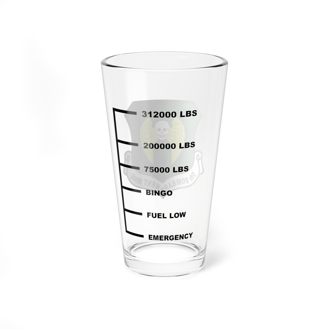 Hippy's Goodness 5th Bombardment Wing Fuel Low Pint Glass