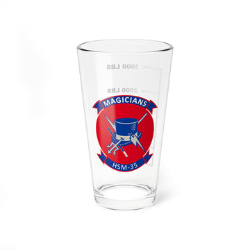 HSM-35 "Magicians" Fuel Low Pint Glass, Navy Helicopter ASW Squadron Light flying the MH-60R Seahawk - Shop at Hippy's Goodness