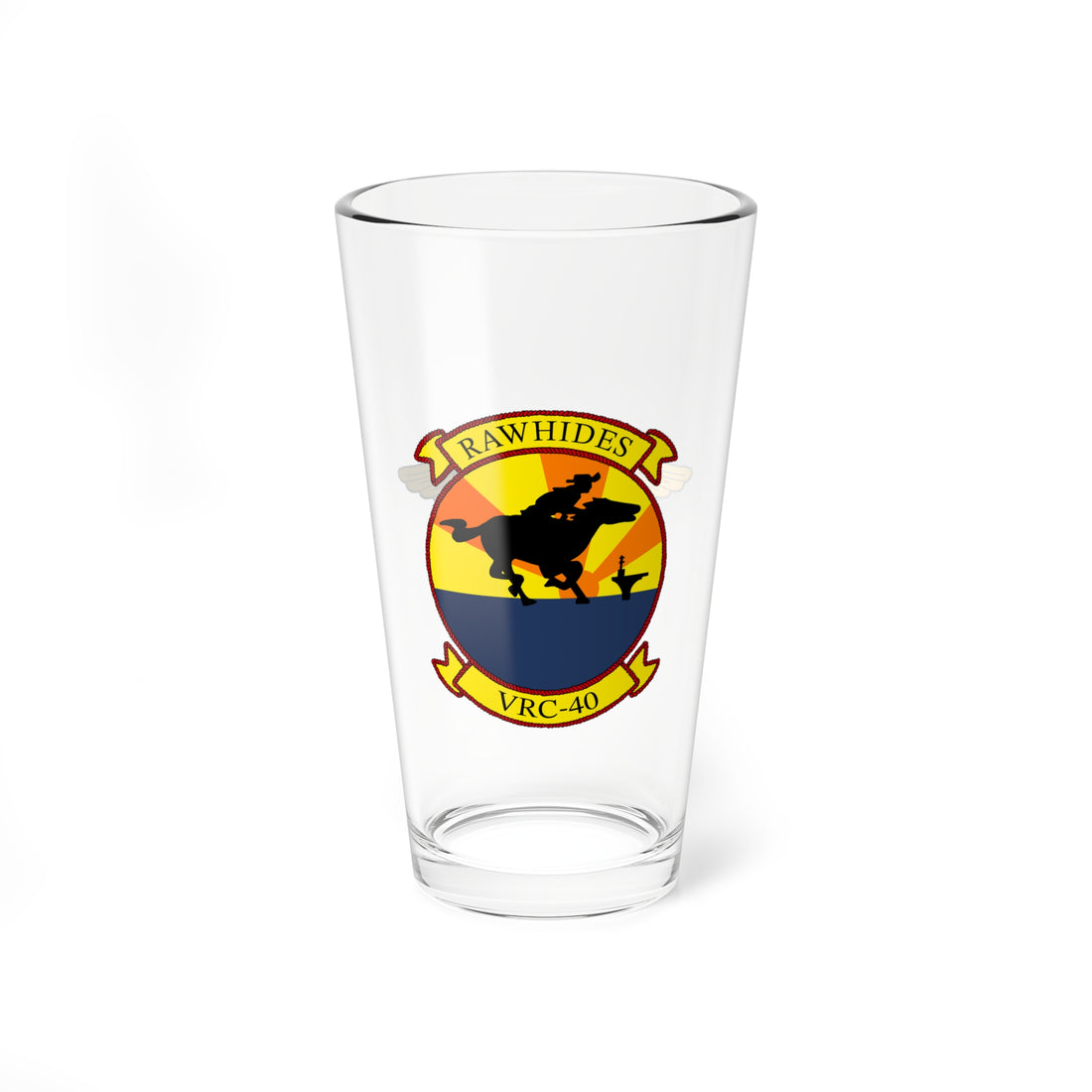 VRC-40 Rawhides Aviator Pint Glass 16oz