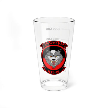 HSL-40 Airwolves Fuel Low Pint Glass