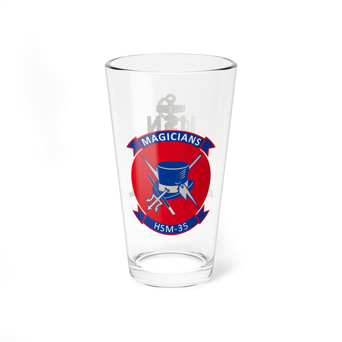 Hippy's Goodness Personalized HSM-35 Magicians AZC Lair Pint Glass 16oz