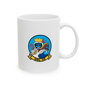 HSL-34 Neptunes Horsemen Squadron Logo and SH-2 Profile Ceramic Mug 