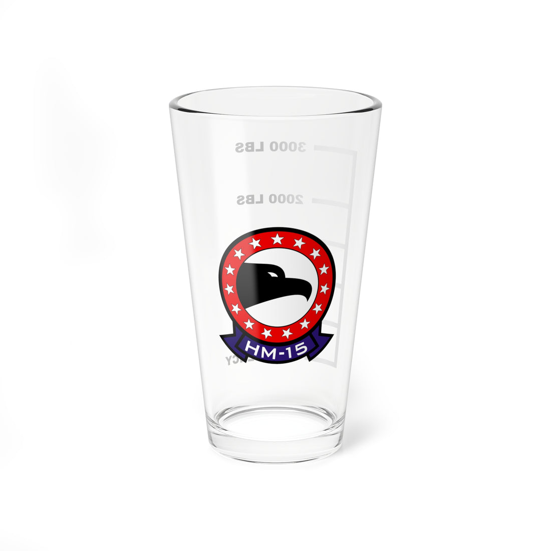 HM-15 Blackhawks Fuel Low Pint Glass 