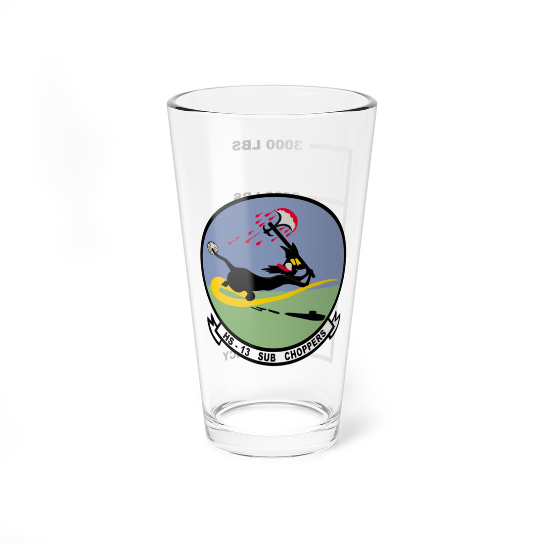 HS-13 Sub Chopper Pint Glass