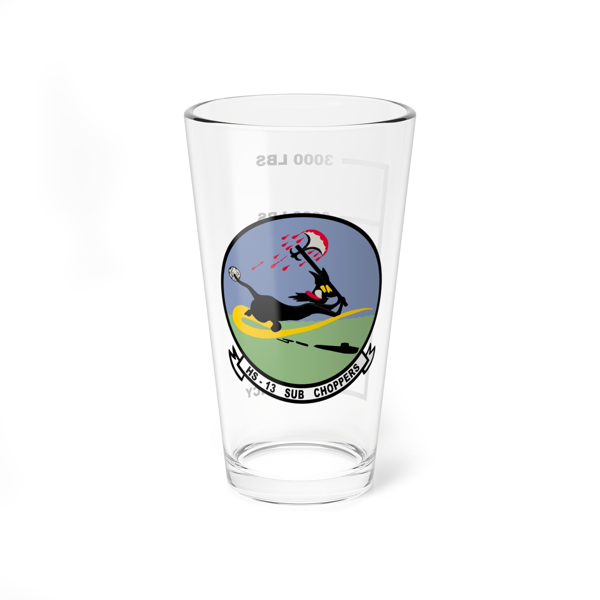 HS-13 Sub Chopper Pint Glass