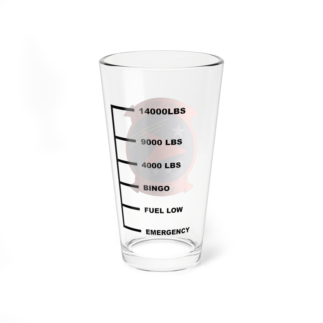 VFA-81 Sunliners Fuel Low Pint Glass