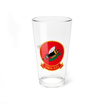 VMA-331 "Bumblebees" Aviator Pint Glass, Marine Attack Squadron flying the AD-6 Skyraider, A-4 Skyhawk, AV-8B Harrier - Shop at Hippy's Goodness