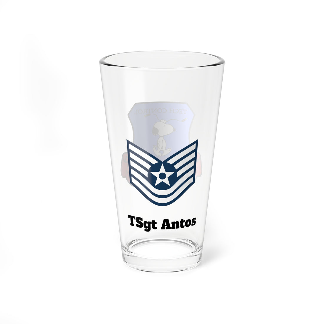 Hippy's Goodness Tech Control Water Walkers TSGT Antos Personalized Pint Glass