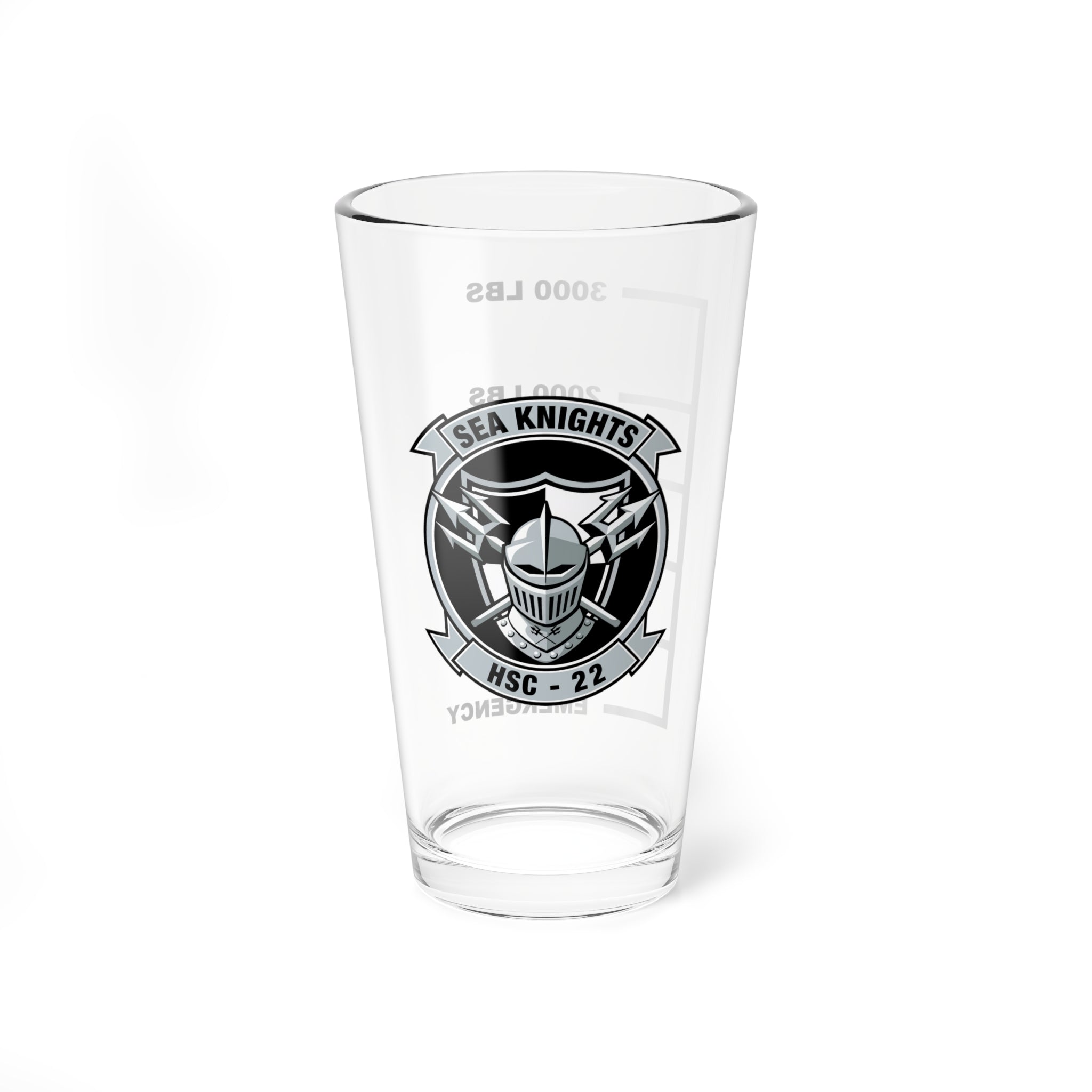 HSC-22 Sea Knights Fuel Low Pint Glass