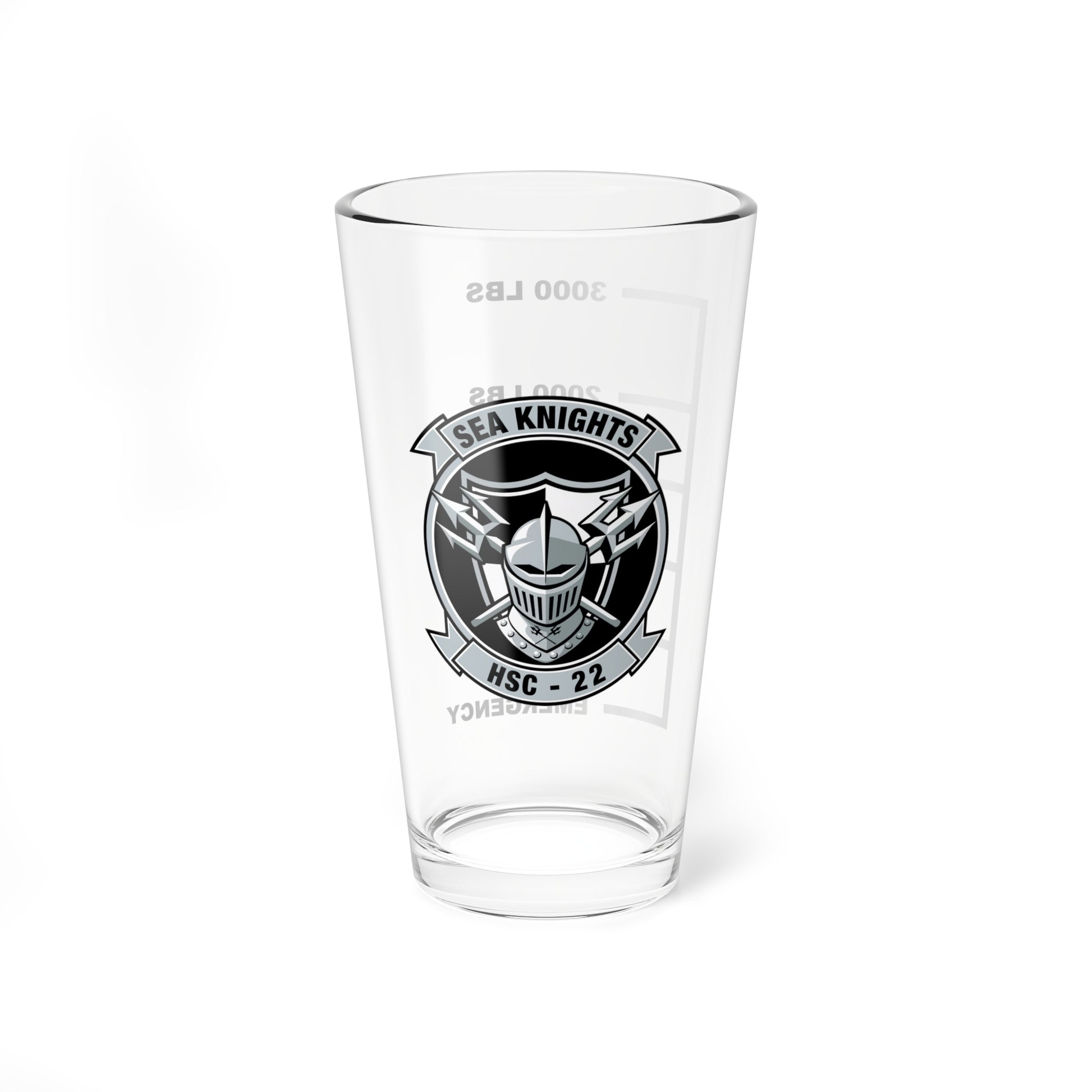 HSC-22 Sea Knights Fuel Low Pint Glass