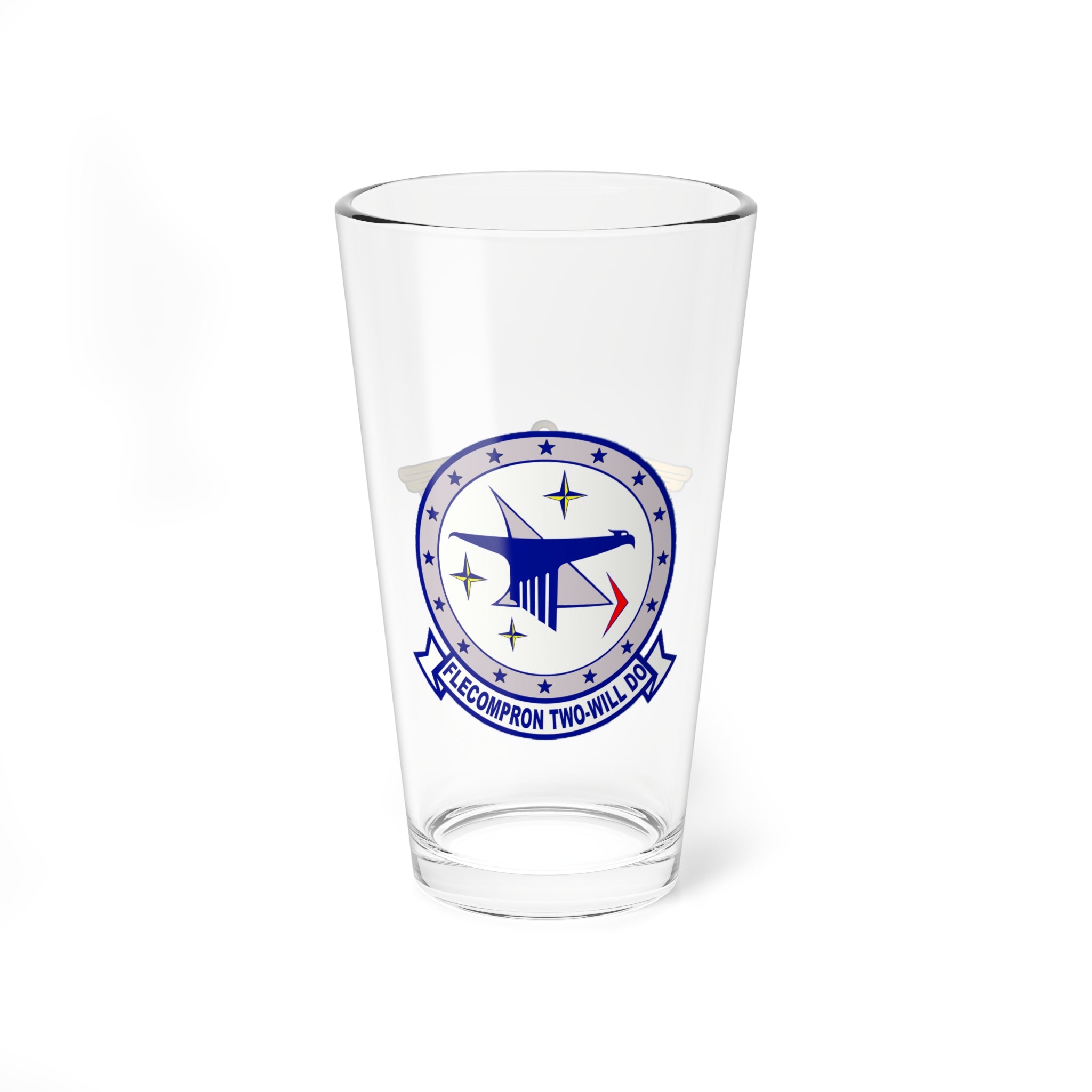 VC-2 Blue Falcons Aviator Pint Glass 16oz 