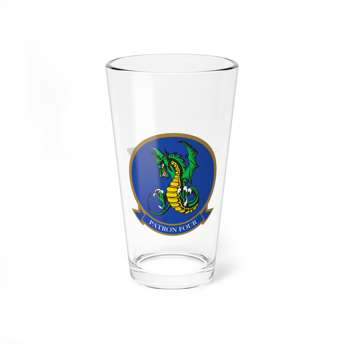 VP-4 Skinny Dragons Aircrewman Pint Glass 16oz