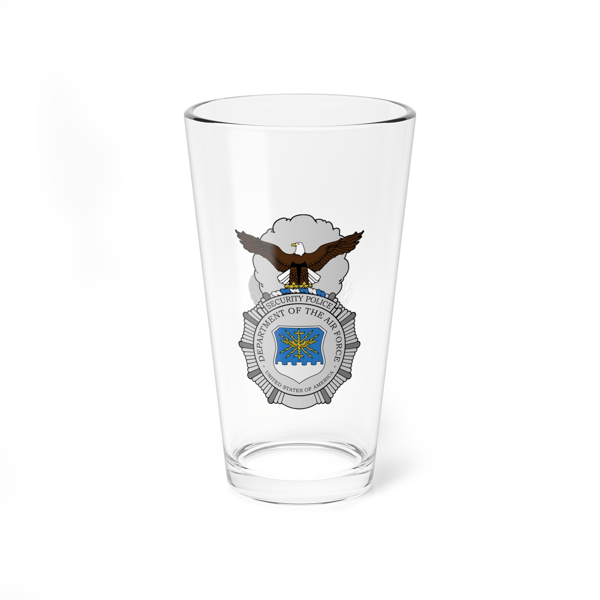 USAF Police Pint Glass, USAF Police First Responders - Shop at Hippy's Goodness