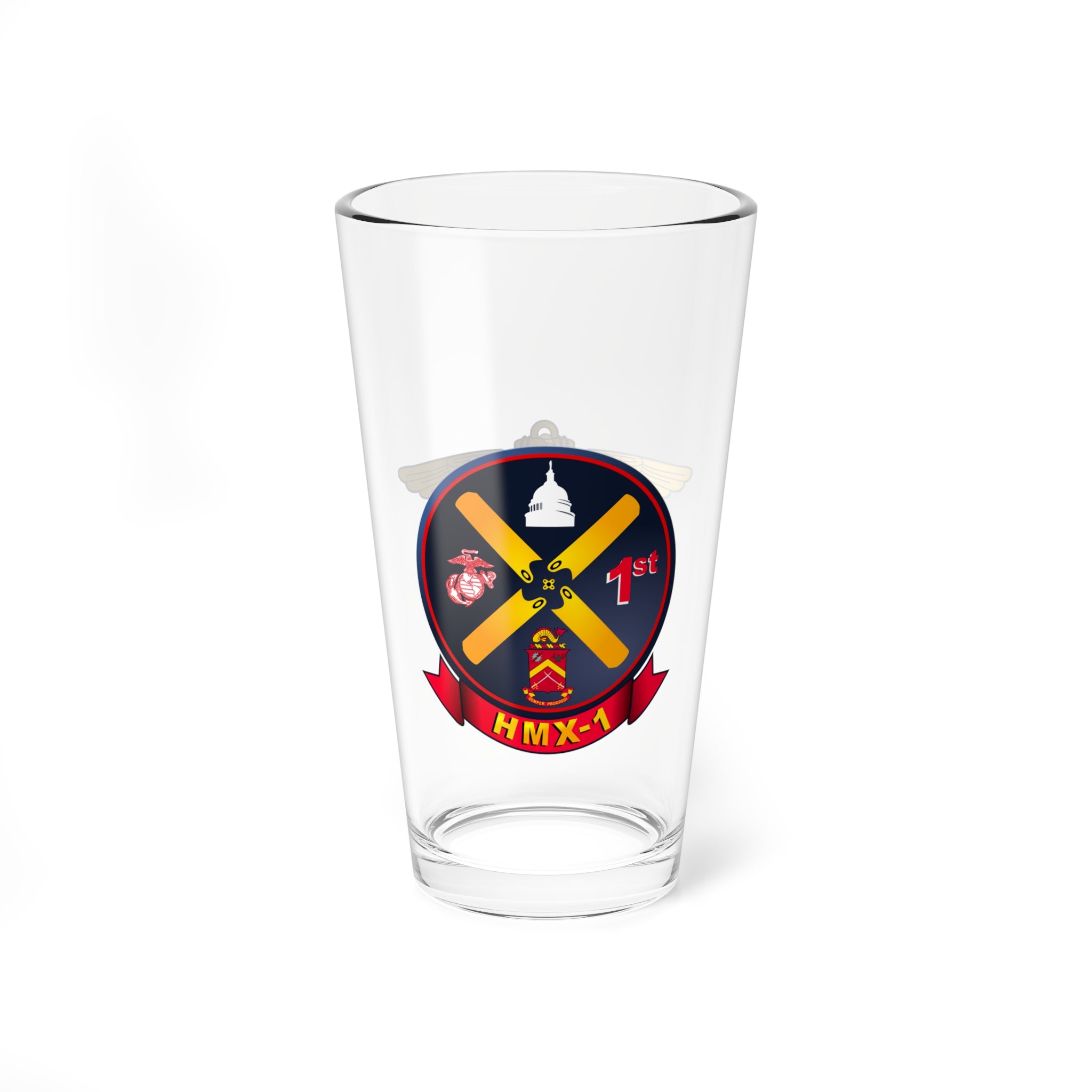 HMX-1 Nighthawks Aviator Pint Glass 16oz