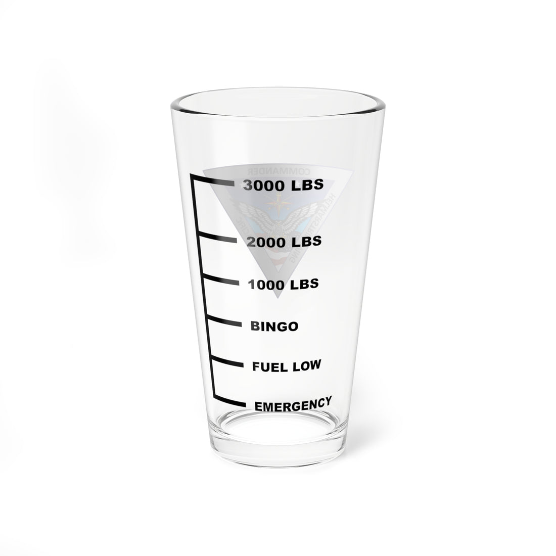 HSMWINGPAC Fuel Low Pint Glass Mixing Glass 16oz