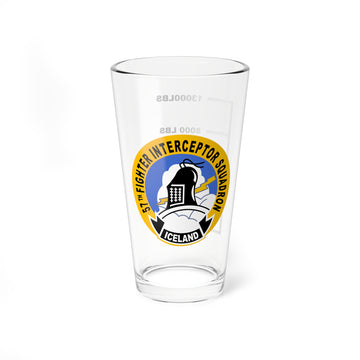 57th FIS "Black Knights" Fuel Low Pint Glass, USAF Fighter-Interceptor Squadron flying the F-15 Eagle - Shop at Hippy's Goodness