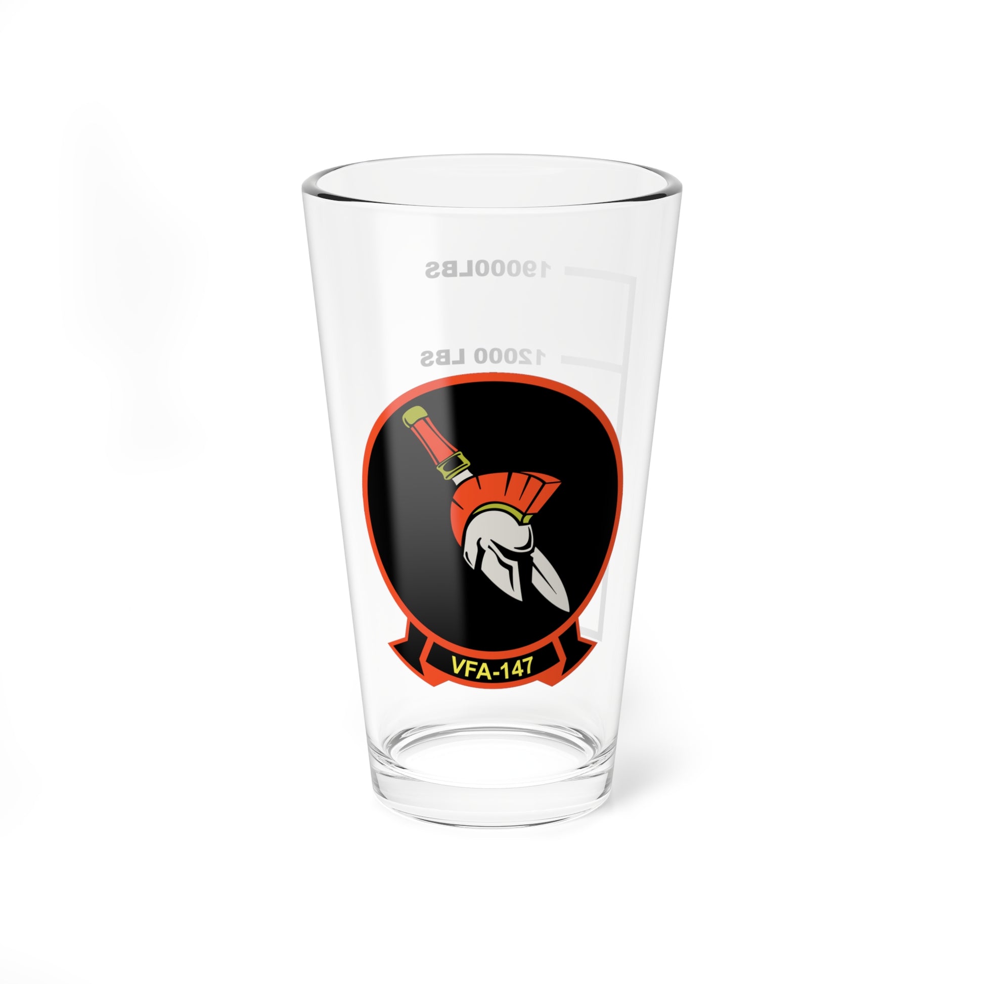 VFA-147 "Argonauts" Fuel Low Pint Glass