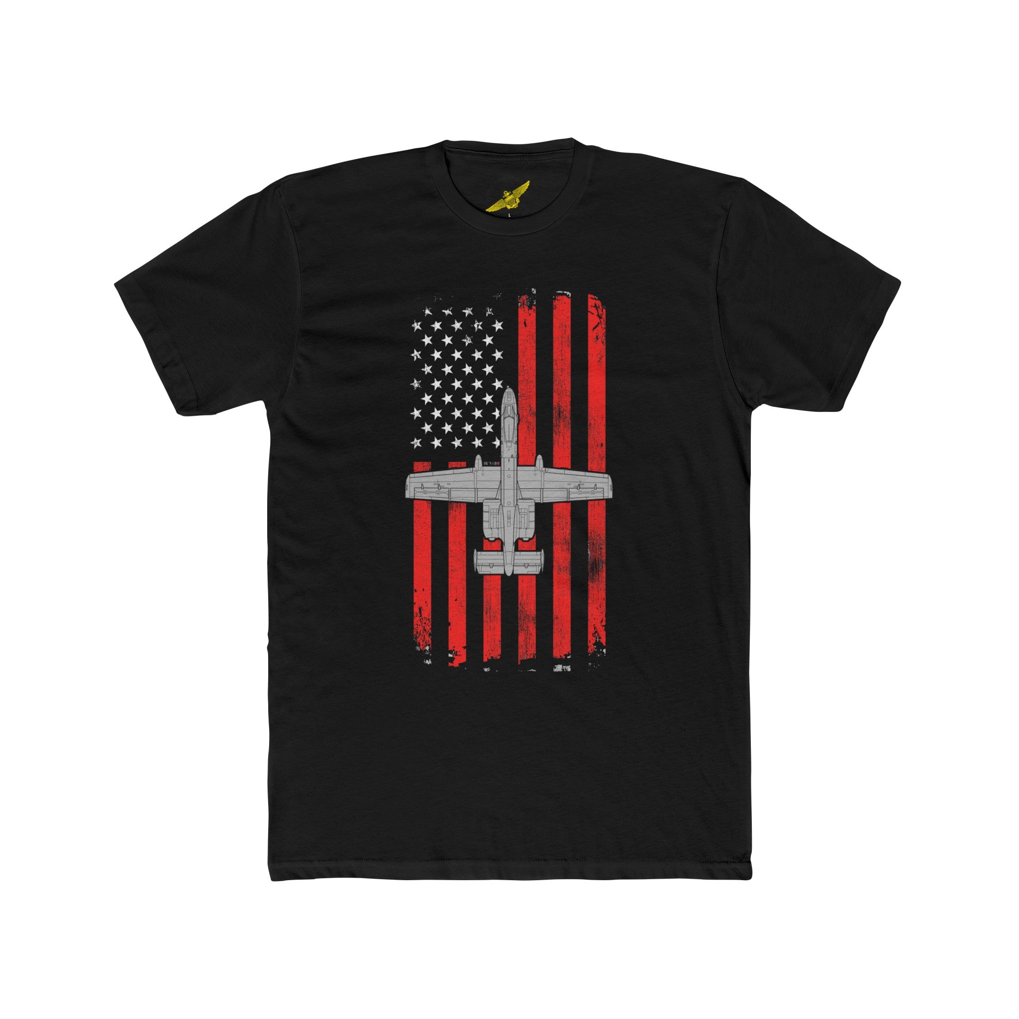 A-10 Thunderbolt II Warthog Patriotic Flag Tee - US Air Force Ground A