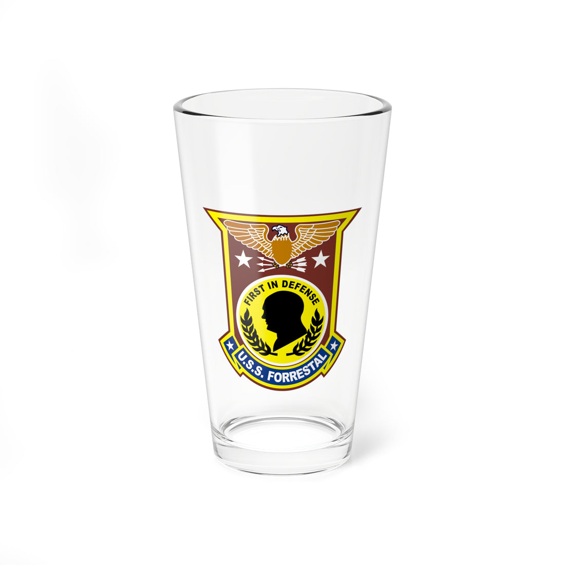 USS Forrestal Pint Glass