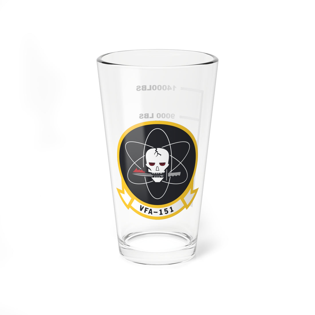 VFA-151 "Vigilantes" Fuel Low Pint Glass