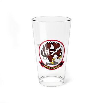 VP-17 "White Lightnings" NFO Pint Glass, Navy Patrol Squadron Flying the P-3 Orion P-8 Poseidon - Shop at Hippy's Goodness