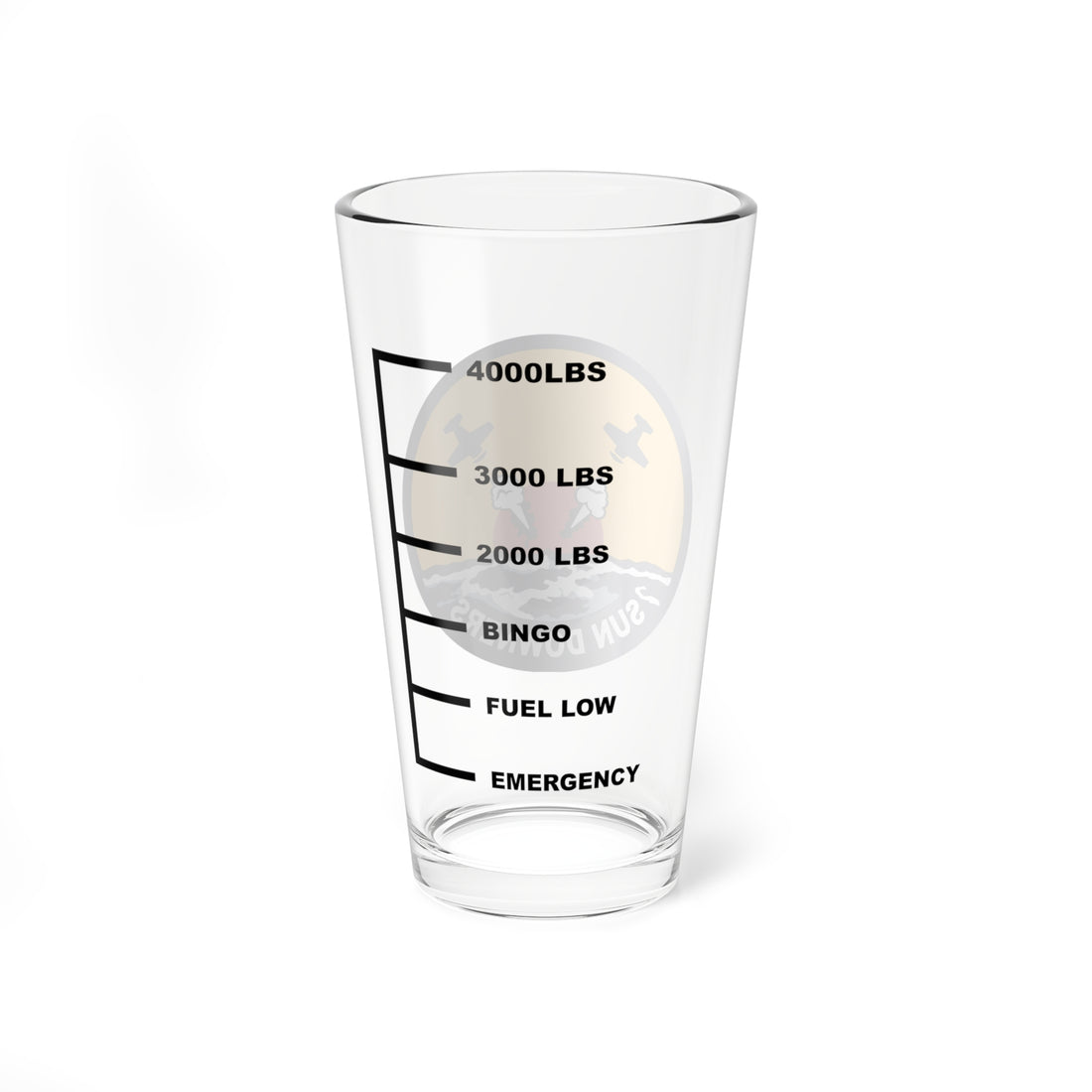 VFC-111 Sun Downers Fuel Low Pint Glass