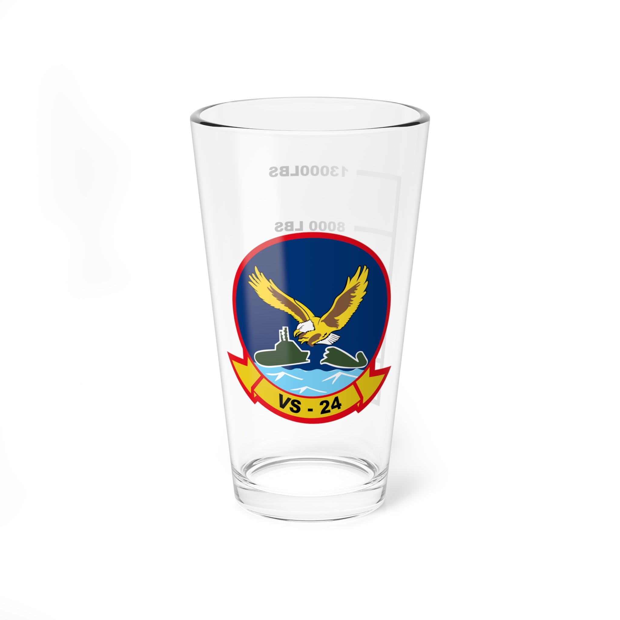 VS-24 "Duty Cats" Fuel Low Pint Glass, Navy Sea Control Squadron Patch flying the S-3 Viking - Shop at Hippy's Goodness