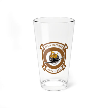 VMFA-323 "Death Rattlers" Pint Glass, Marine Fighter Attack Squadron - Shop at Hippy's Goodness