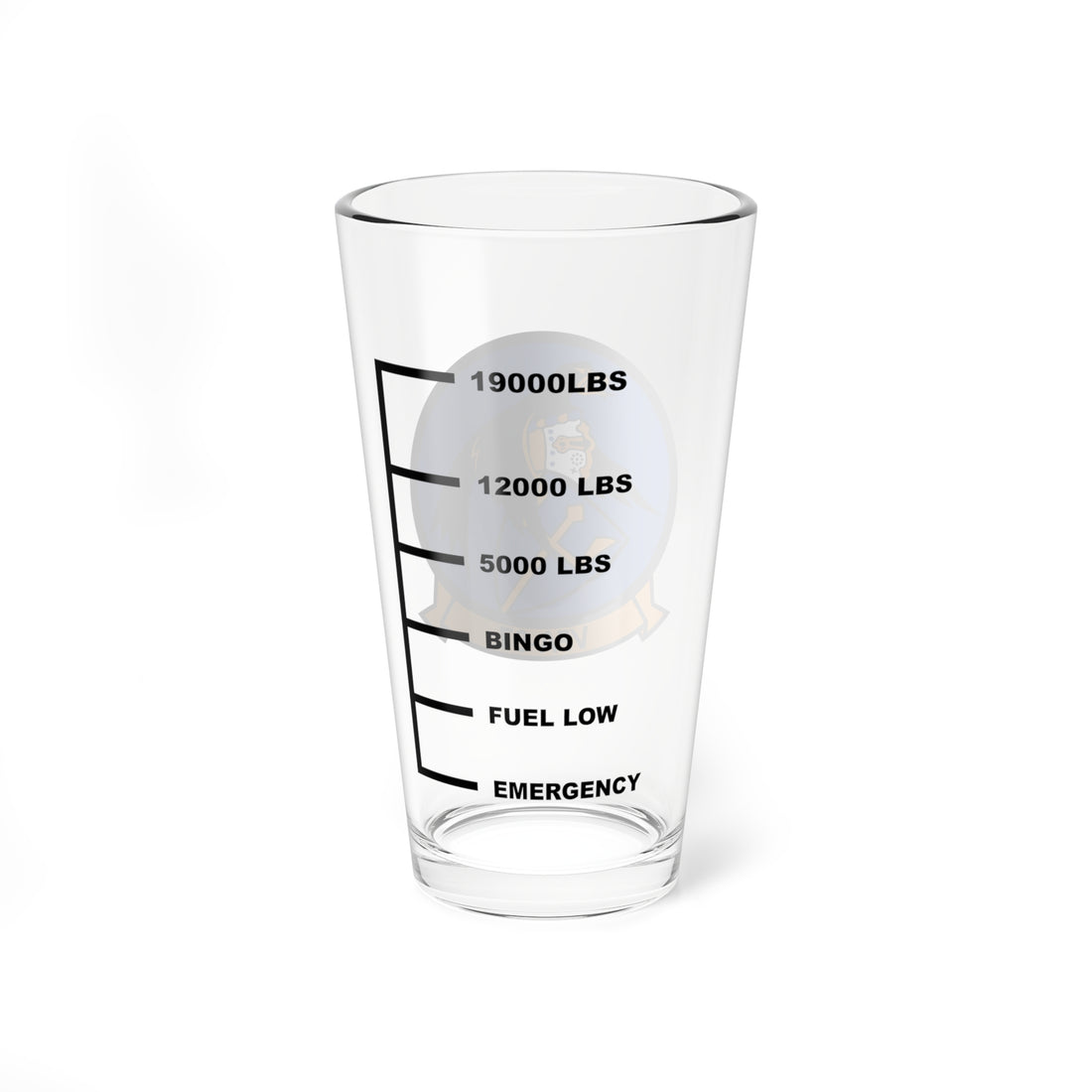 VFA-97 Warhawks Fuel Low Pint Glass