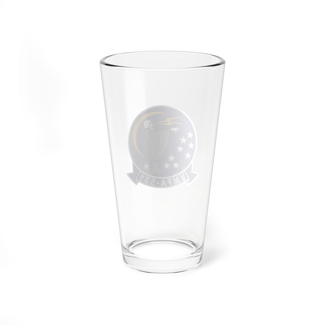VMFA-531 "Grey Ghosts" Pint Glass, Marine Fighter Attack Squadron - Shop at Hippy's Goodness