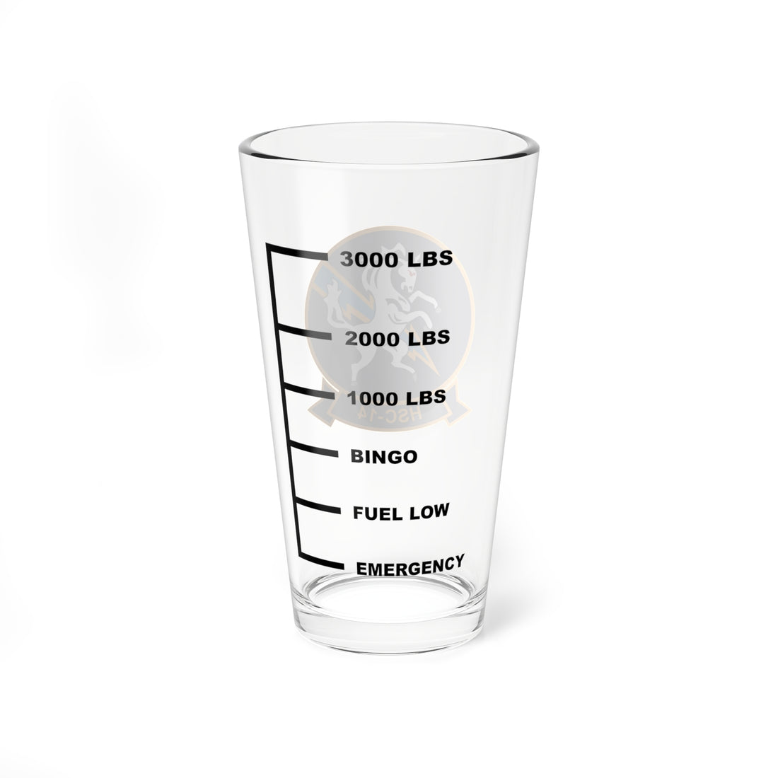 HSC-14 Chargers Fuel Low Pint Glass