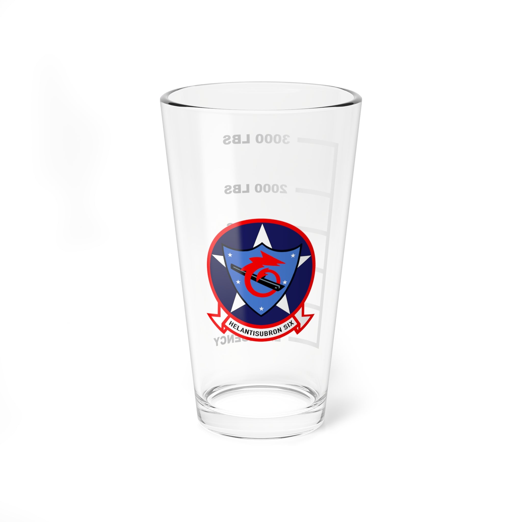 HS-6 Screamin Indians Fuel Pint Glass 16oz