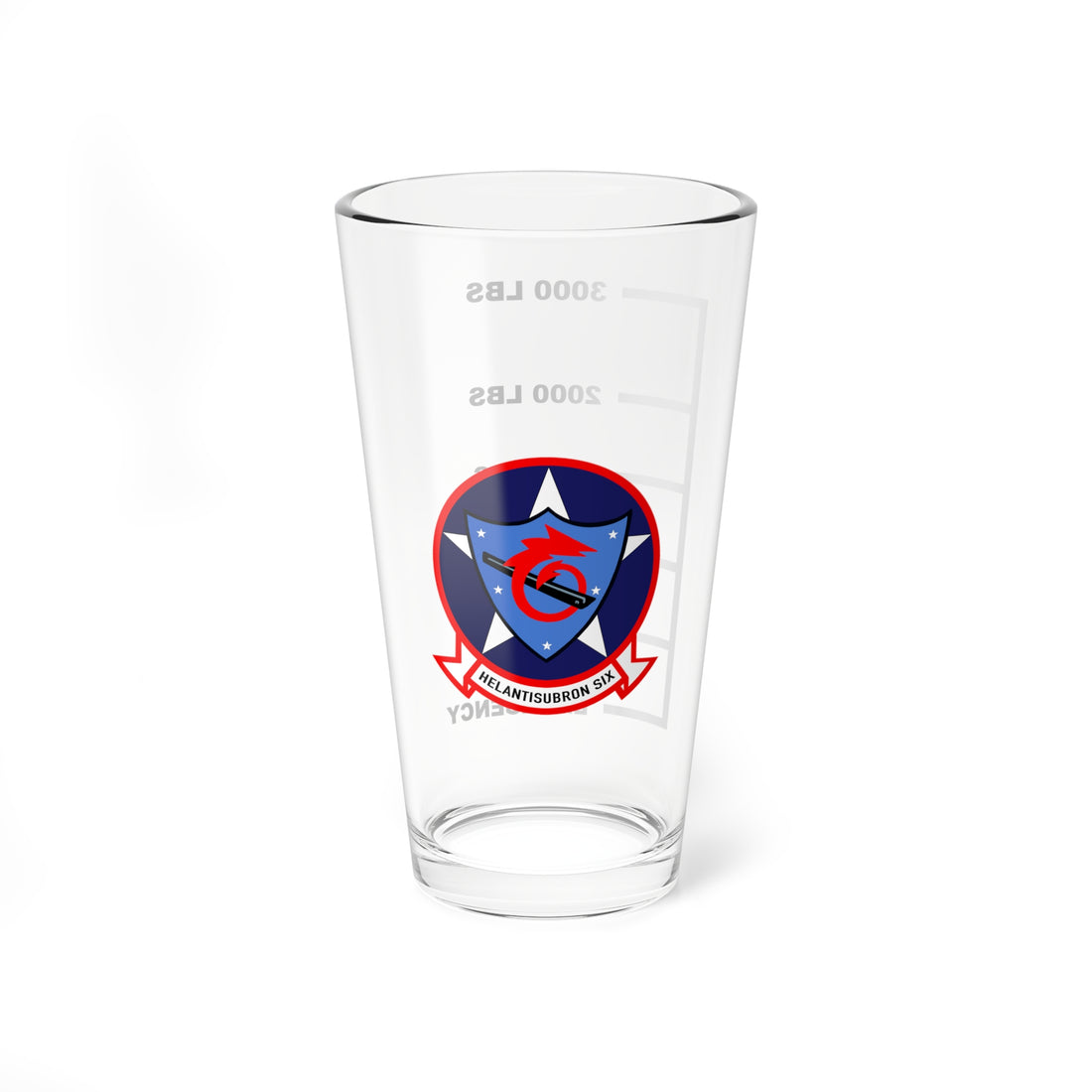 HS-6 Screamin Indians Fuel Pint Glass 16oz