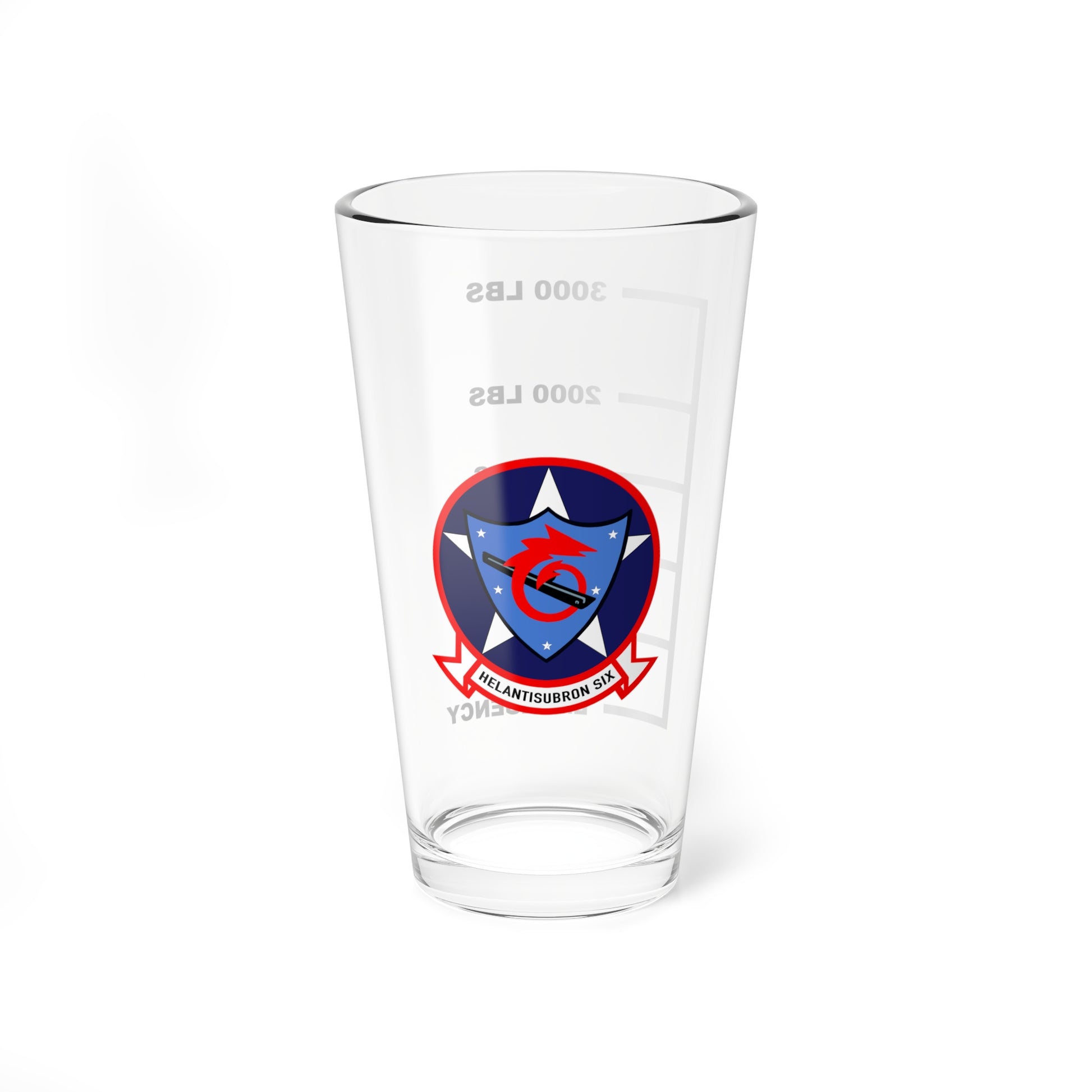 HS-6 Screamin Indians Fuel Pint Glass 16oz