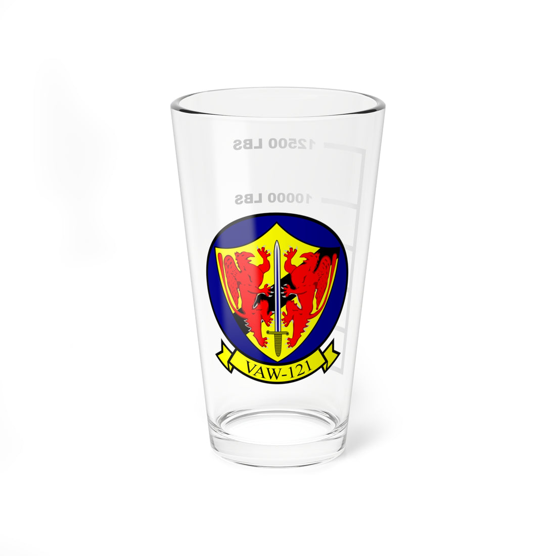 VAW-121 Blue Tails Fuel Low Pint Glass 16oz