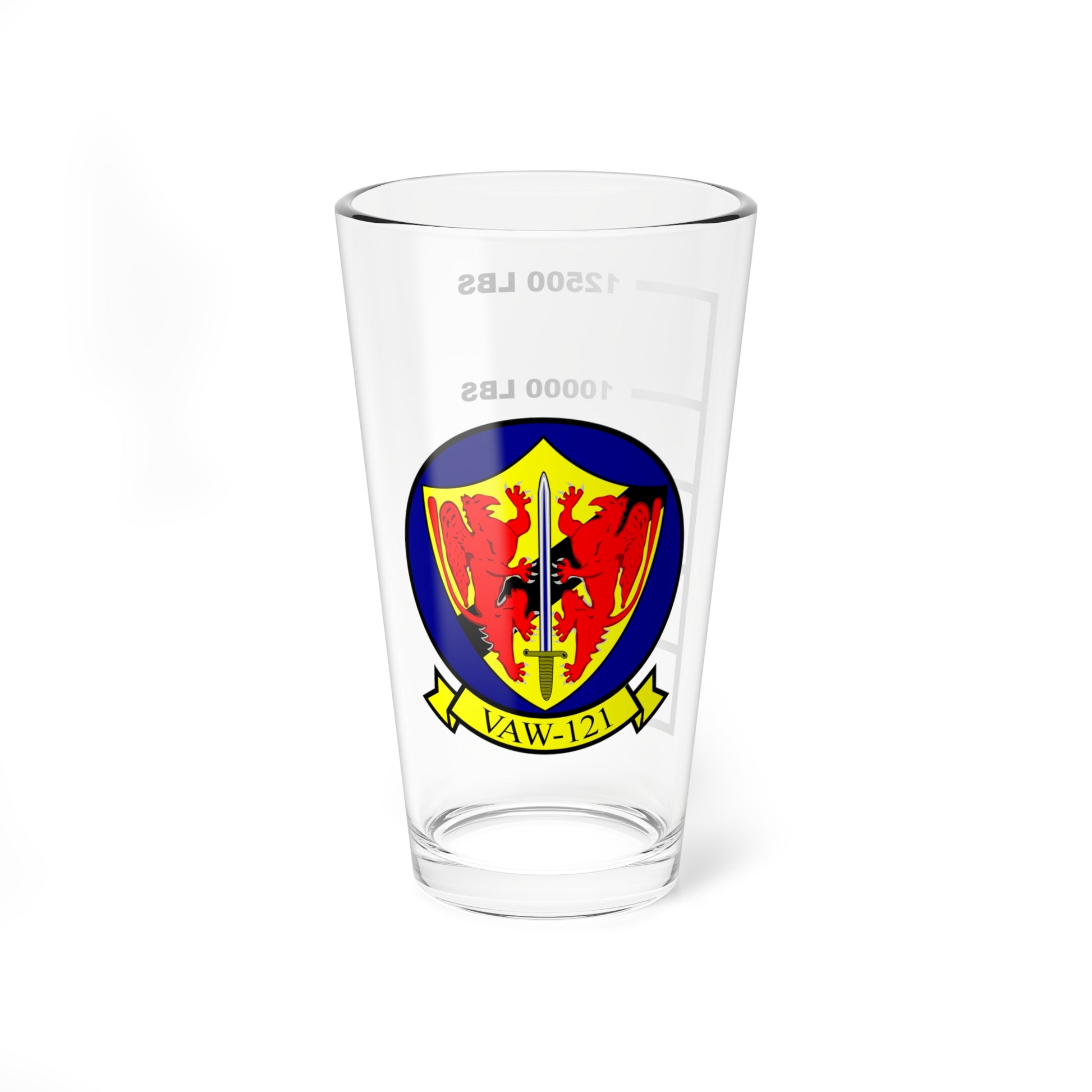 VAW-121 Blue Tails Fuel Low Pint Glass 16oz