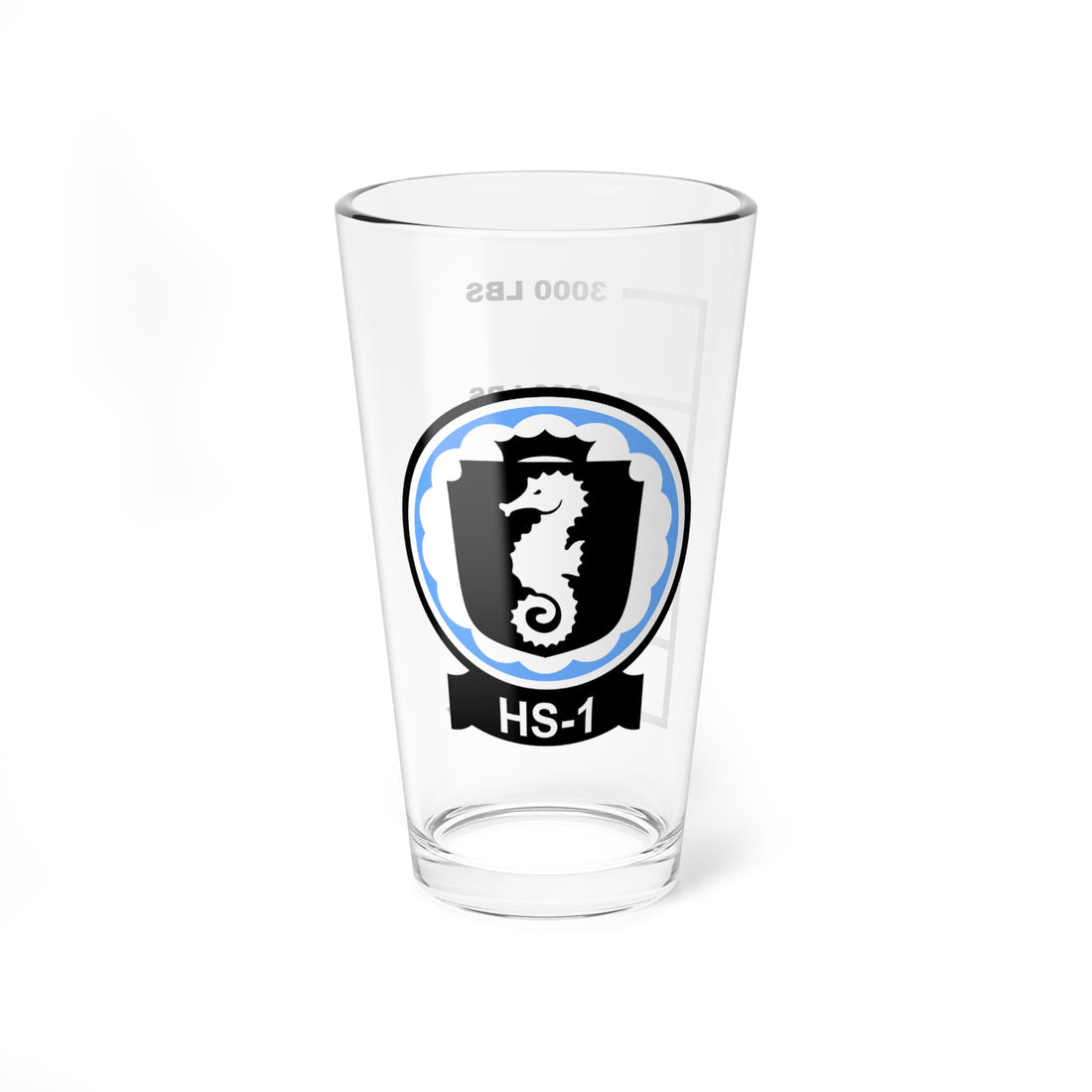 HS-1 Seahorses Fuel Low Pint Glass Mixing Glass 16oz