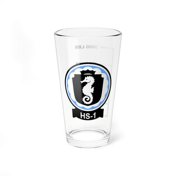 HS-1 Seahorses Fuel Low Pint Glass Mixing Glass 16oz