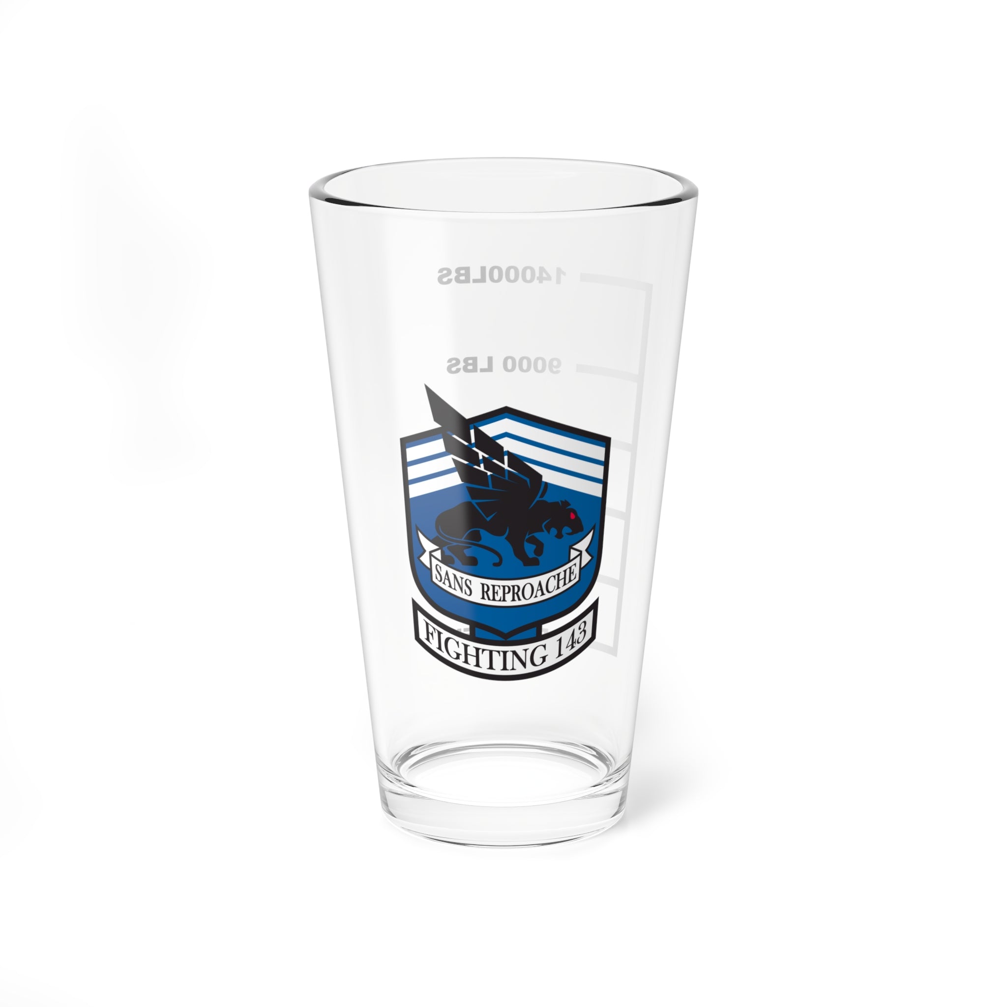 VFA-143 Pukin' Dogs Fuel Low Pint Glass, Navy Strike Fighter Squadron flying the F-18 Super Hornet - Shop at Hippy's Goodness